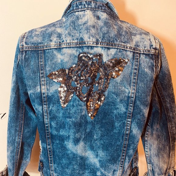 Jean Jacket with Free People patch detail - Picture 4 of 4